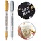 8 Pieces Metallic Marker Pens, Gold and Silver Metallic Permanent Markers for Artist Illustration, Crafts, Gift Card Making, Scrapbooking, Fabric, DIY Photo Album, Value